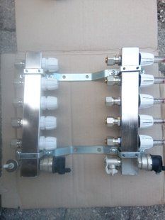 Colector podea calda Emmeti 5+5 cu debitmetri 5795472 foto