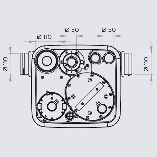 Pompa canalizare SANICUBIC 1 WP, IP 68 CUBIC1IP68NM foto