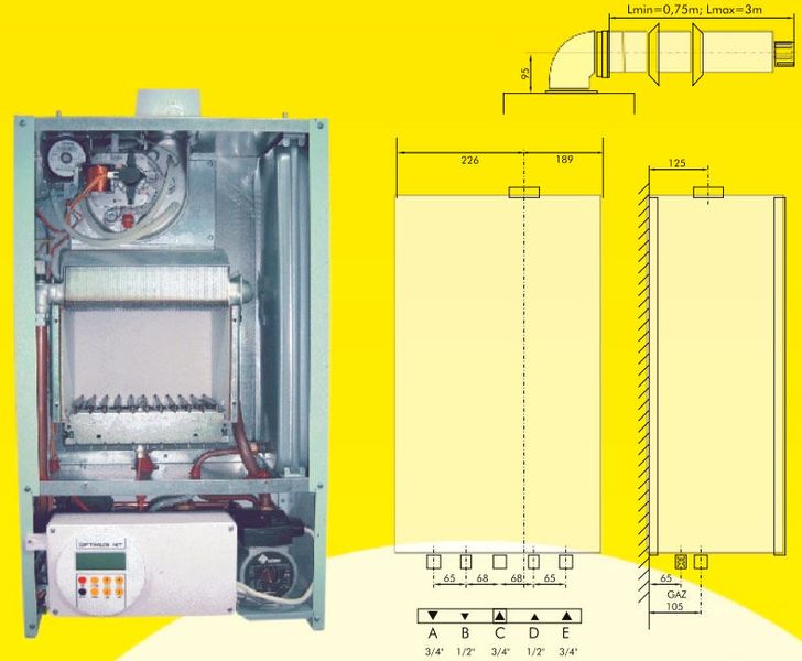 Centrala termica conventionala Motan Optimus ERP, Gaz, tiraj fortat, 24 kW, 5814533 foto