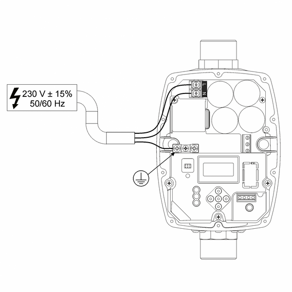 SIRIO UNIVERSAL 10A INVERTOR PENTRU CONTROLUL POMPEI ELECTRICE SR2.U5U.M00.99 foto