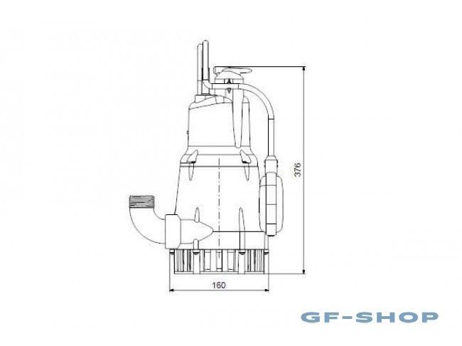 Насос погружной дренажный Grundfos KPC 600 A 98851054 фото