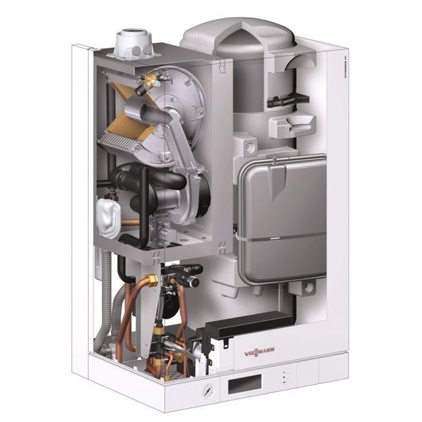 CENTRALA TERMICA IN CONDENSATIE VIESSMANN VITODENS 111 W - 35 KW CU BOILER INCORPORAT 5774723 foto