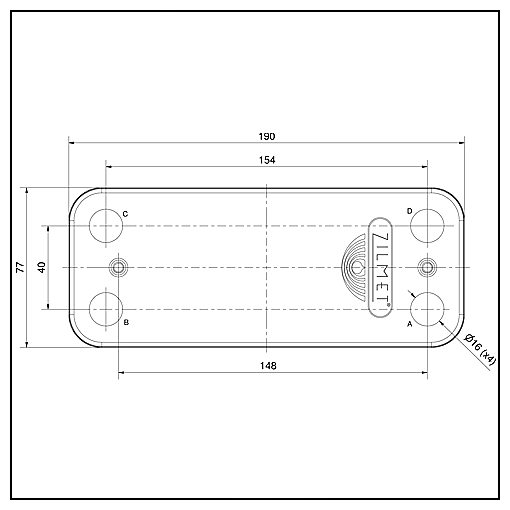 Scimbator secundar Zilmet — Ariston Uno, Beretta City, Beretta Idra Exclusive, Beretta Mynute, Beretta Super Exclusive, C&M Elexia, Fondital Pictor, Viessmann Vitopend 100 WH1B 17B1901400 foto