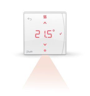 Termostat de cameră cu senzor de podea,3 V,Danfoss Icon2 &trade; RT wireless. 088U2122 foto