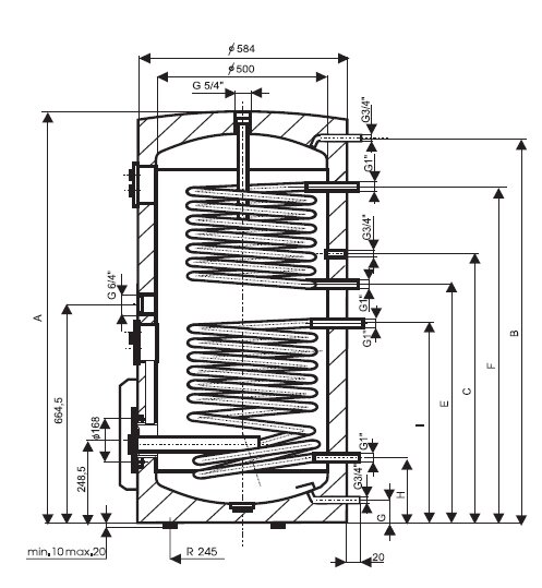 Schita boiler electric Drazice